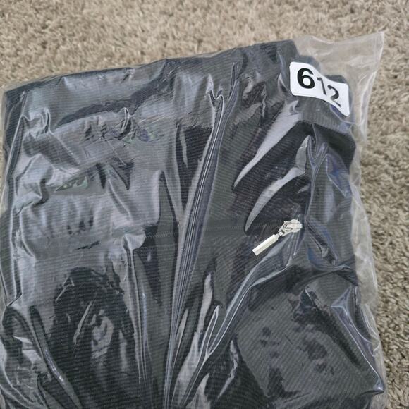 Women's  Quarter Zip Sweater Dress Gray Short Sleeve S Casual Winter Layering - Picture 9 of 9